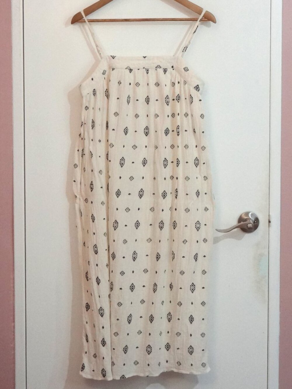 Boho Summer Cotton & Linen Midi Sundress